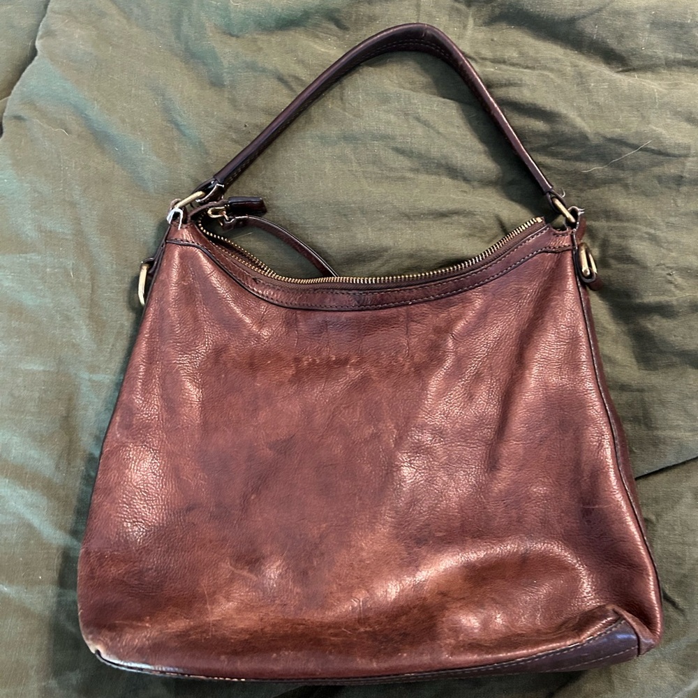 Frye Brown Leather Shoulder Bag